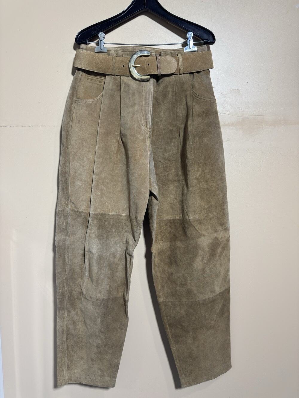 VTG Jones New York Womens 100% Genuine Leather Pants Size 14 Festival Primative